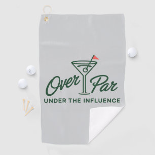 Golfgeschenk über Par und unter Einfluss Golf Golfhandtuch