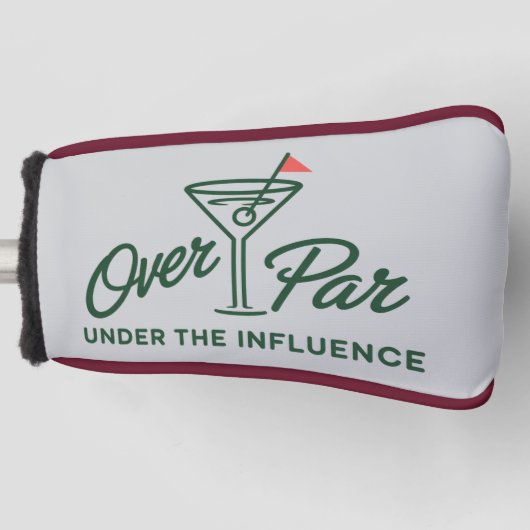 Golfgeschenk über Par und unter Einfluss Golf Headcover (Vorderseite)
