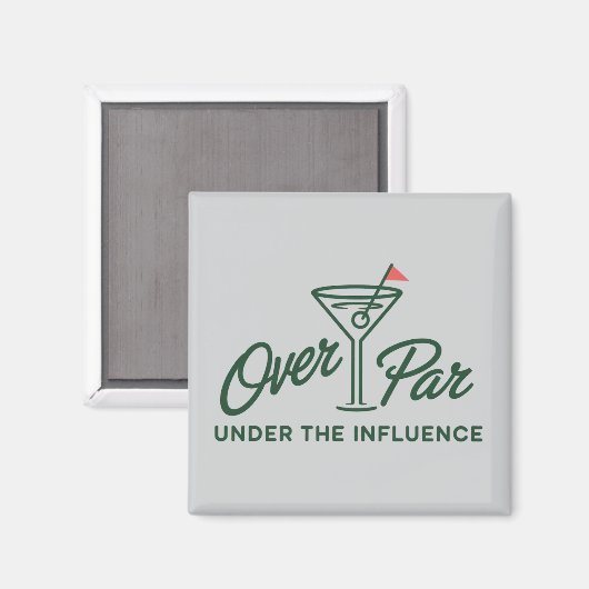 Golfgeschenk über Par und unter Einfluss Golf Magnet (Vorderseite/Rückseite)