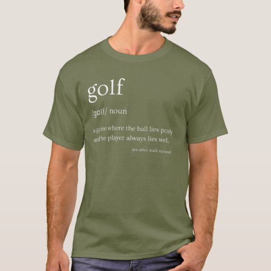 Golfgeschenke für Männer, Golf Vater Shirt (Vorderseite)