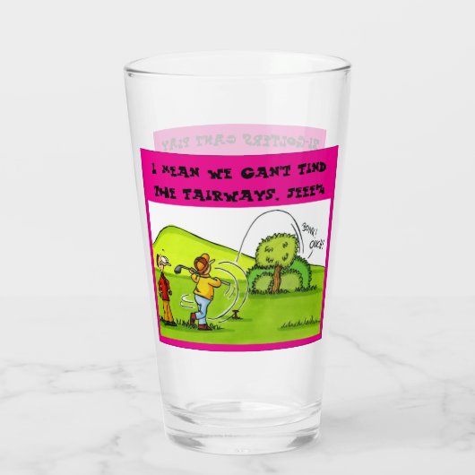 Golfglas Glas (Rückseite)