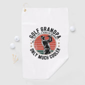 Golfgroßvater wie ein normaler Großvater (2) Golfhandtuch (Insitu)
