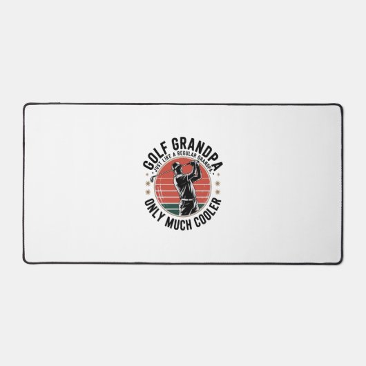 Golfgroßvater wie ein normaler Großvater (2) Schreibtischunterlage (Vorderseite)