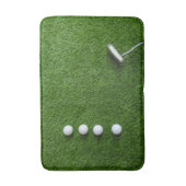 Golfgrünes Gras mit Golfbällen Badematte (Vorderseite Vertikal)
