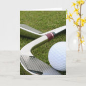 Golfgrüßkarte Karte (Gelbe Blume)