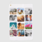 Golfhandtuch 12 Fotoplatte gerundet (Vorderseite)