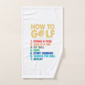 Golfhandtuch Badhandtuch Set (Handtuch)