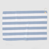 Golfhandtuch Blau-Weiß gestreift (Horizontal)