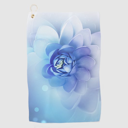 Golfhandtuch - Blaue Blume (Vorderseite)