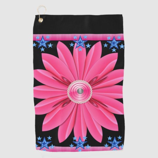 Golfhandtuch Floral (Vorderseite)