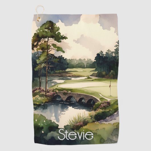 Golfhandtuch für künstlerische Wasserfarben (Vorderseite)