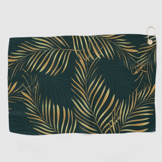 Golfhandtuch - Goldene Linie (Horizontal)