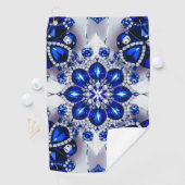 Golfhandtuch in Blau-Weiß-Farben (Insitu)