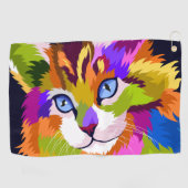 Golfhandtuch - Katze (Horizontal)