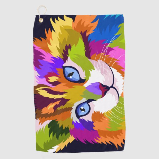 Golfhandtuch - Katze (Vorderseite)