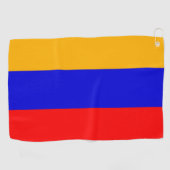 Golfhandtuch mit armenischer Flagge (Horizontal)