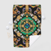 Golfhandtuch mit brasilianischen Farben (Insitu)