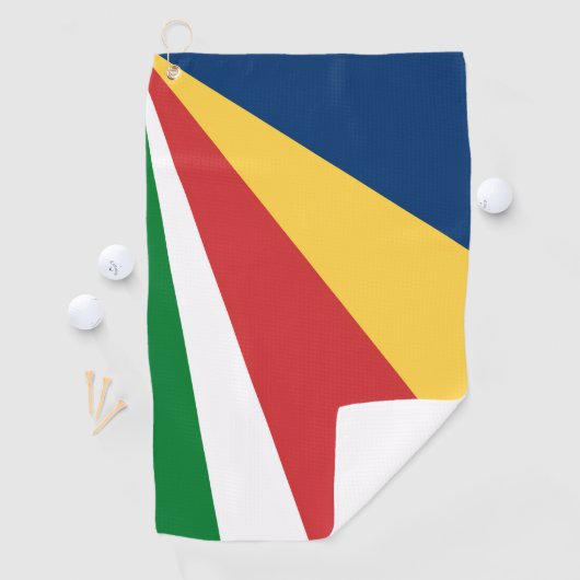 Golfhandtuch mit den Farben der Seychellen (Insitu)