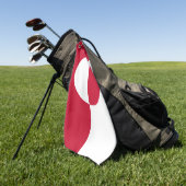 Golfhandtuch mit der Flagge Grönlands (Gras)