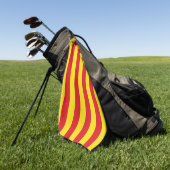 Golfhandtuch mit der Flagge Kataloniens (Gras)