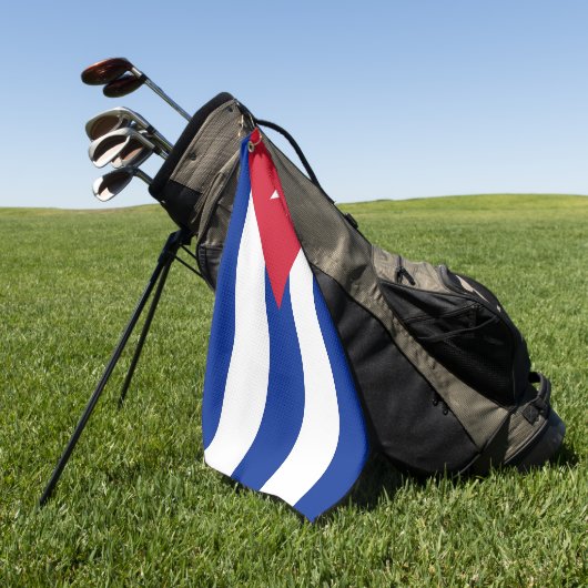Golfhandtuch mit der Flagge Kubas (Gras)