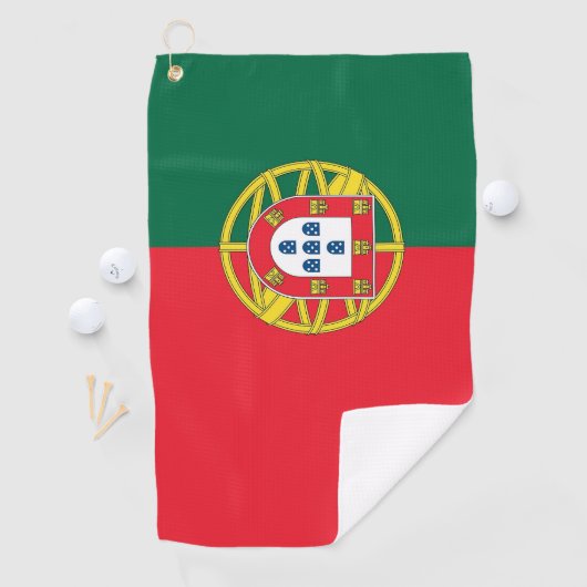 Golfhandtuch mit der Flagge Portugals (Insitu)