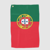 Golfhandtuch mit der Flagge Portugals (Vorderseite)