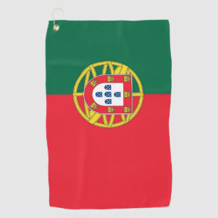 Golfhandtuch mit der Flagge Portugals