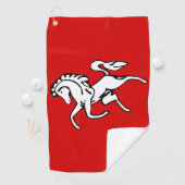Golfhandtuch mit der Flagge von Kent County, Engla (Insitu)