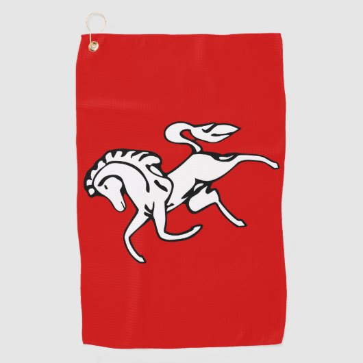 Golfhandtuch mit der Flagge von Kent County, Engla (Vorderseite)