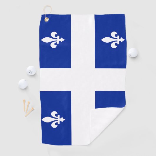 Golfhandtuch mit der Flagge von Quebec, Kanada (Insitu)