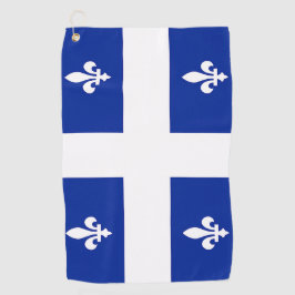 Golfhandtuch mit der Flagge von Quebec, Kanada