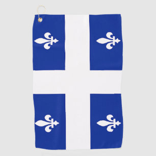 Golfhandtuch mit der Flagge von Quebec, Kanada