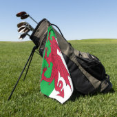 Golfhandtuch mit der Flagge von Wales, Vereinigtes (Gras)