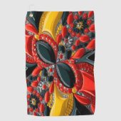 Golfhandtuch mit deutschen Farben (Vorderseite)