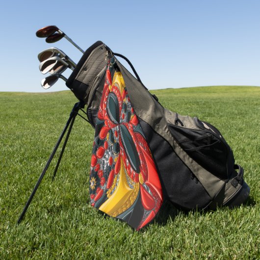 Golfhandtuch mit deutschen Farben (Gras)