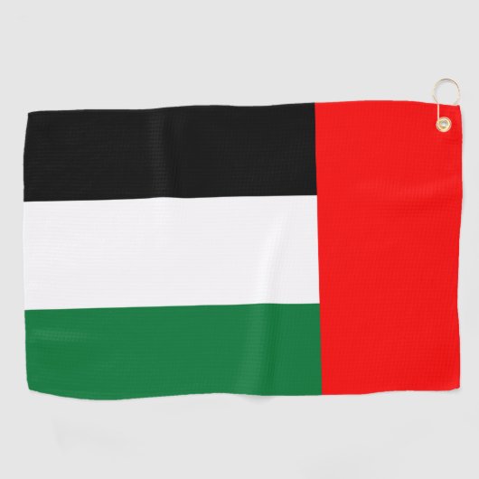 Golfhandtuch mit Fahne der VAE (Horizontal)
