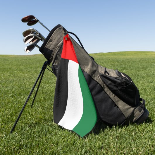 Golfhandtuch mit Fahne der VAE (Gras)