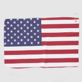 Golfhandtuch mit Fahne von USA (Horizontal)