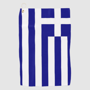 Golfhandtuch mit Flagge Griechenlands