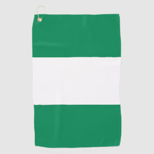 Golfhandtuch mit Flagge Nigerias