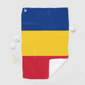 Golfhandtuch mit Flagge Rumäniens (Insitu)