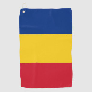 Golfhandtuch mit Flagge Rumäniens