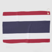 Golfhandtuch mit Flagge Thailands (Horizontal)