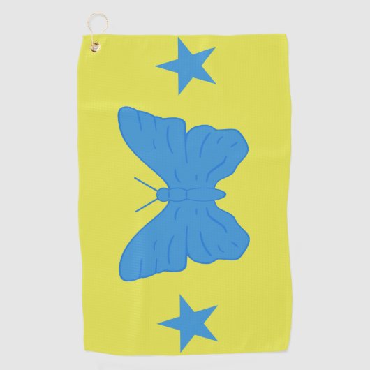 Golfhandtuch mit Flagge von Bady Bassit (Vorderseite)