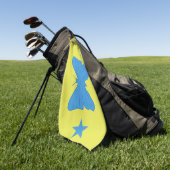 Golfhandtuch mit Flagge von Bady Bassit (Gras)