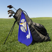 Golfhandtuch mit Flagge von Louisiana, USA (Gras)