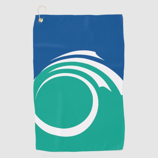 Golfhandtuch mit Flagge von Ottawa, Kanada (Vorderseite)