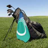 Golfhandtuch mit Flagge von Ottawa, Kanada (Gras)