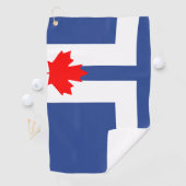 Golfhandtuch mit Flagge von Toronto, Kanada (Insitu)